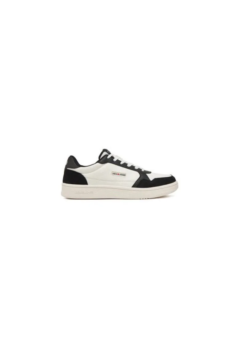 Pantofi sport barbati Jack Jones, 304904622, Piele ecologica, Alb, Alb