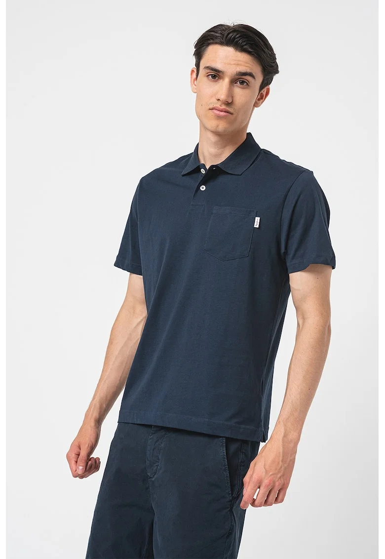 Tricou polo lejer, Bleumarin