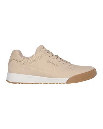 Pantofi sport din piele ecologica cu detalii cu perforatii Zinger 2.0, Bej deschis