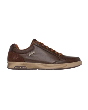 Pantofi sport low-cut de piele ecologica, Maro