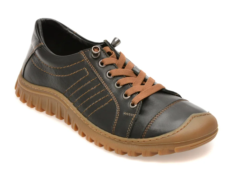 Pantofi sport GRYXX negri, EV2967, din piele naturala