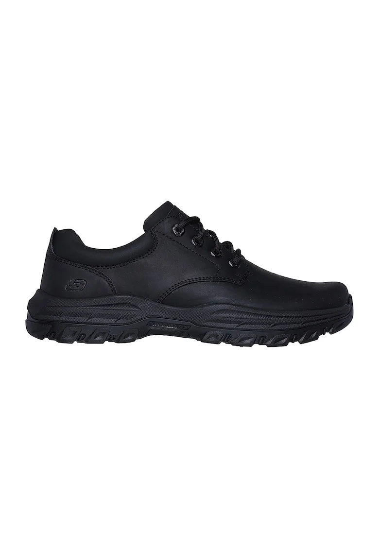 Pantofi casual de piele si piele ecologica cu detalii logo Knowlson - Leland, Negru