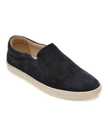 Pantofi RELAX bleumarin, 7203, din piele intoarsa