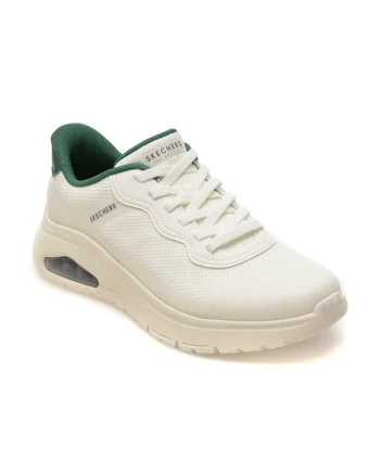 Pantofi sport SKECHERS albi, 183313, din material textil