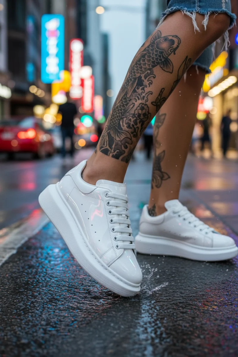 Adidasi dama casual  albi luciosi  vip AAA