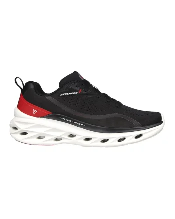 Pantofi sport cu insertii din material textil Glide - Step Swift, Rosu/Negru