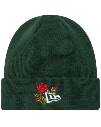 Caciula Unisex,  Rose Icon Cuff Knit Beanie Hat 6058, Verde