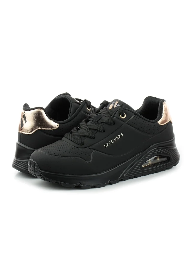 Pantofi sport cu segment perforat Uno Gen1 - Shimmer Away, Auriu/Negru