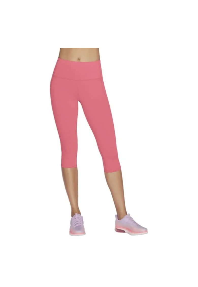 Pantaloni scurti,  Go Walk High Waisted Capri Short W2CP2-RDBL, Rosu, Rosu