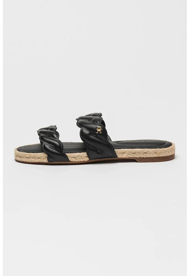 Papuci din piele, Negru