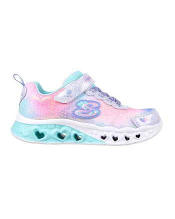 Pantofi sport cu velcro si model colorblock Flutter Heart Lights, Multicolor