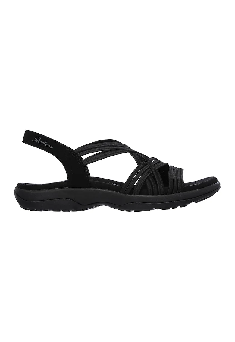 Sandale cu barete multiple Simply Stretch, Negru