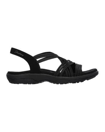 Sandale cu barete multiple Simply Stretch, Negru