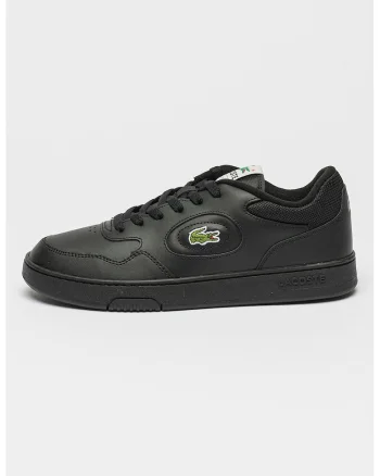 Pantofi sport din piele cu detalii logo Lineset, Verde/Negru