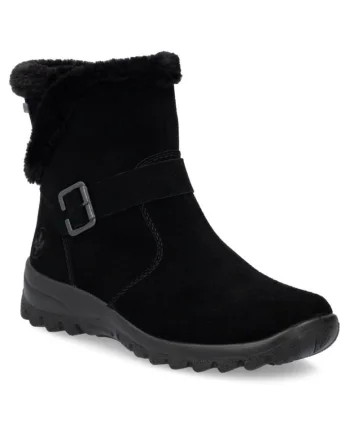 Ghete de damă Rieker din piele cu picioare scurte, cu membrană hidrofugă L7179-00