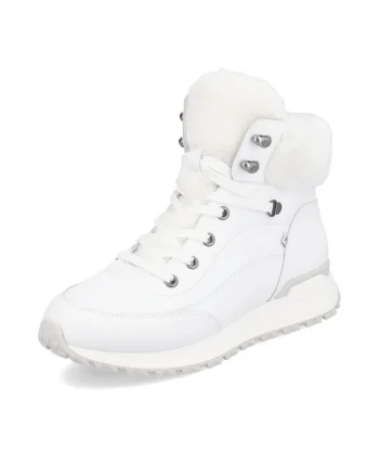 Ghete dama  Evolution, piele naturala, alb, Alb