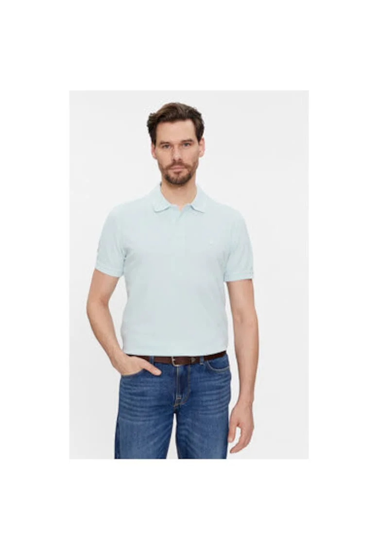 Tricou barbati,  303814113, Bumbac, Albastru, Albastru
