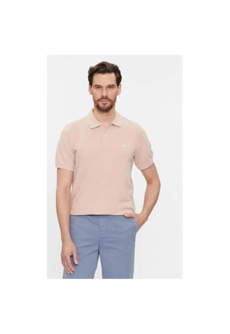 Tricou barbati,  303814205, Bumbac, Bej, Bej