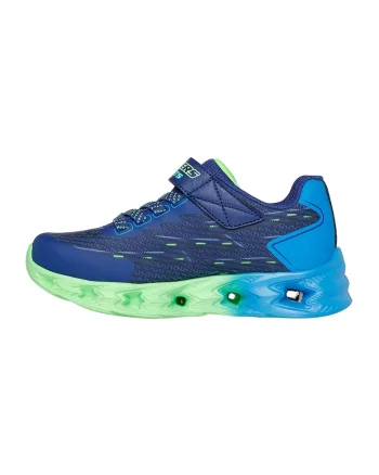 Pantofi sport cu LED Vortex, Verde neon/Albastru