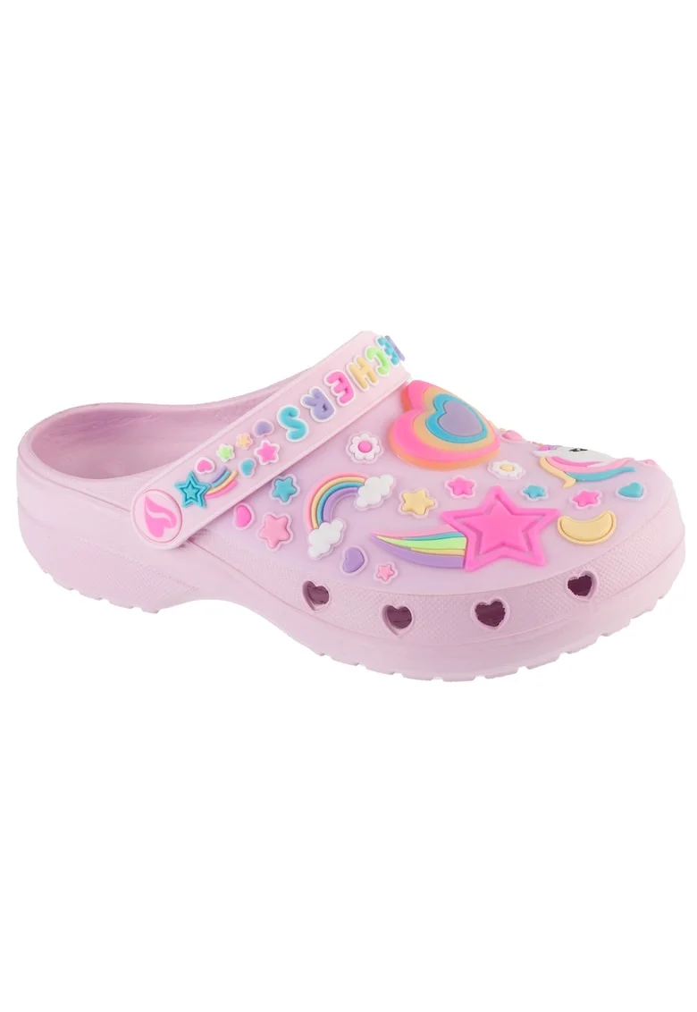 Saboti slingback de cauciuc,  Heart Charmer - Girly Land 308406, Roz