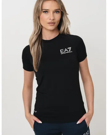 Tricou cu maneci raglan, Alb/Negru