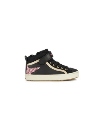 Pantofi sport fete  303950996, Piele ecologica, Negru, Negru