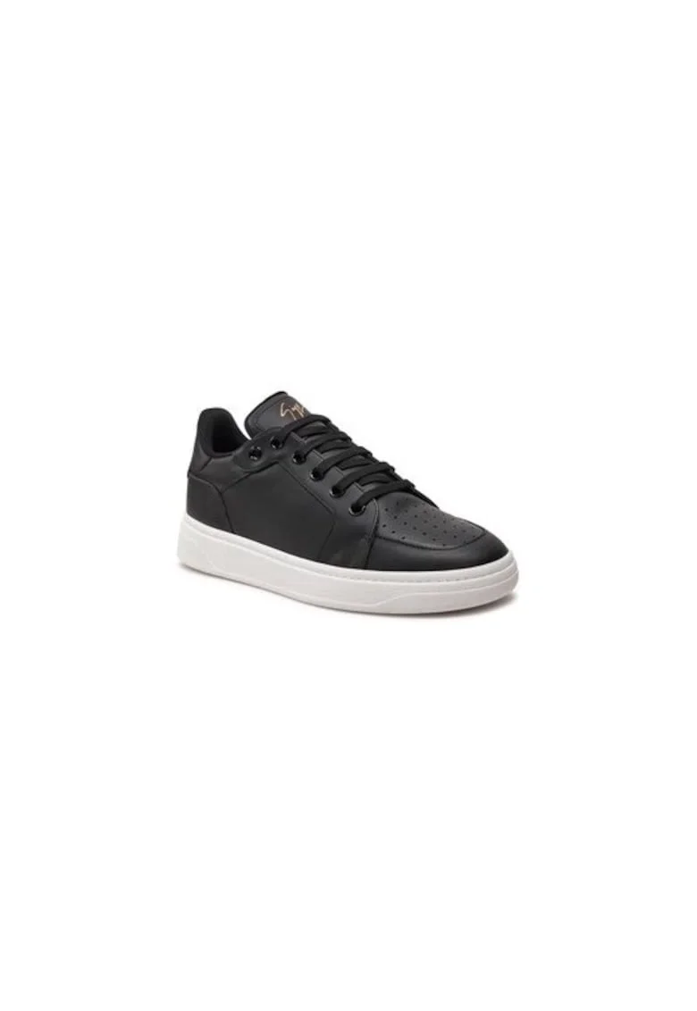 Pantofi sport barbati  303642471, Piele naturala, Negru, Negru