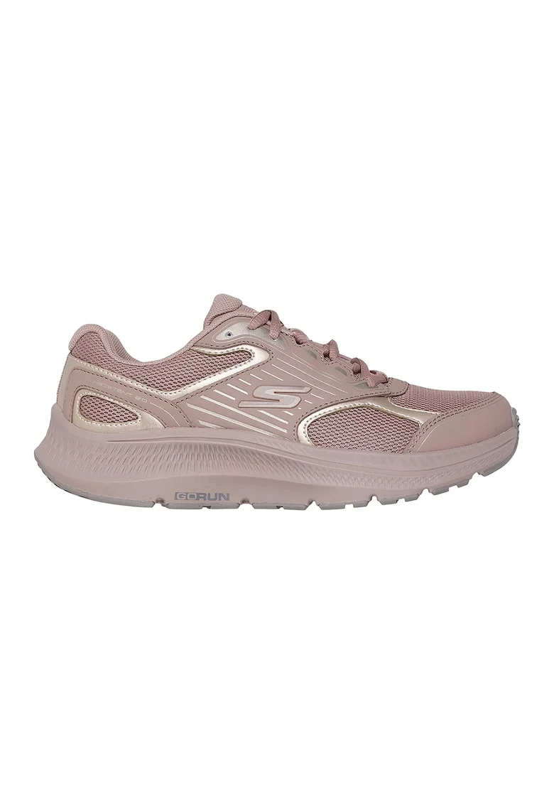 Pantofi sport Go Run Consistent 2.0 - Advan din material textil cu garnituri de piele, Auriu/Maro taupe deschis