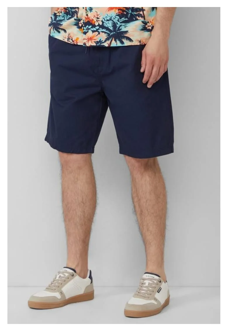 Pantaloni scurti barbati chino, Detroit, cu talie medie, Regular Fit, Bleumarin inchis