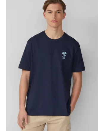 Q/S by s.Oliver Tricou barbati cu imprimeu, decolteu la baza gatului, Regular fit