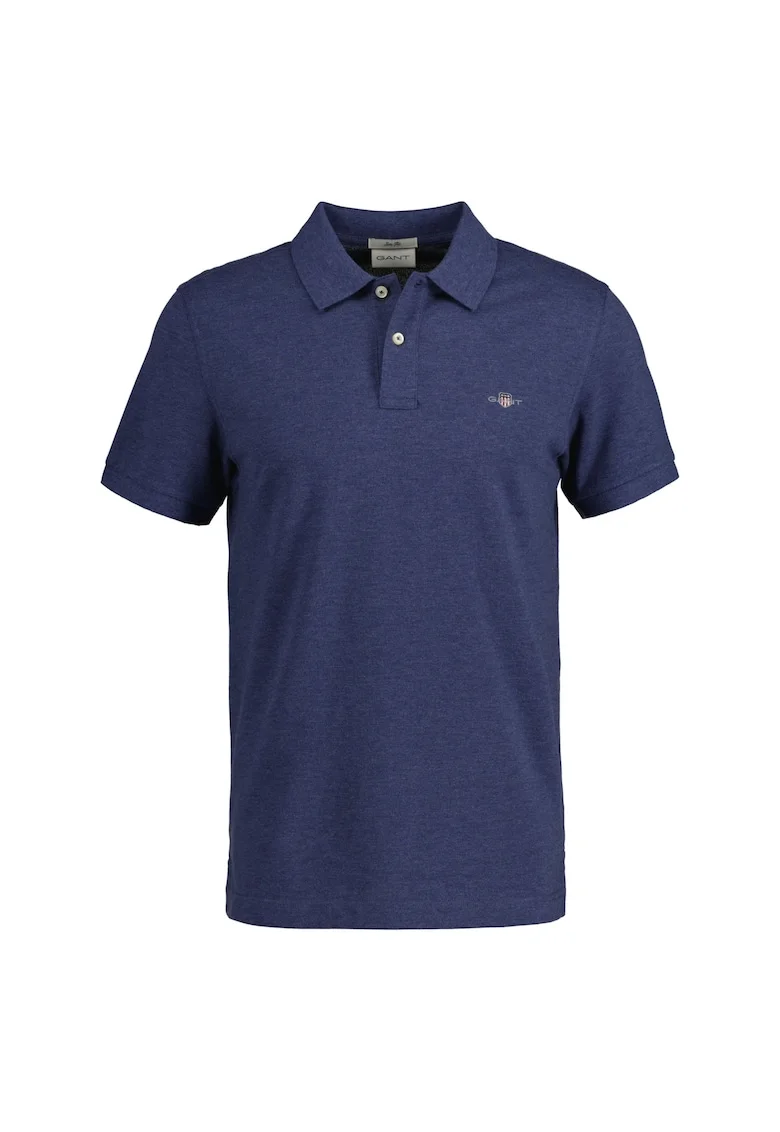 Tricou polo slim fit Shield, Albastru inchis