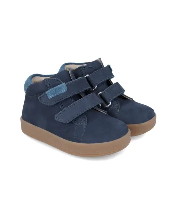Ghete Copii, Piele Naturala, Bleumarin,  (marime: 20)