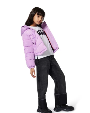 Tricou de bumbac cu logo contrastant, Negru/Alb murdar