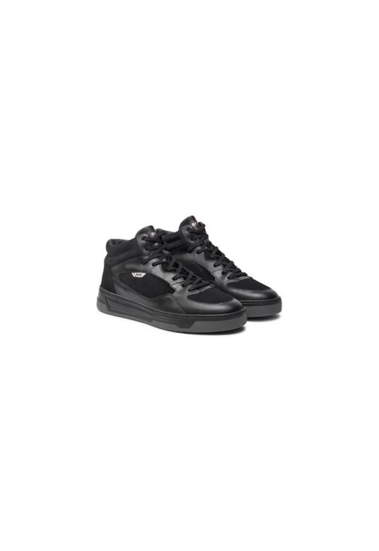 Pantofi sport barbati  304262951, Piele naturala, Negru, Negru