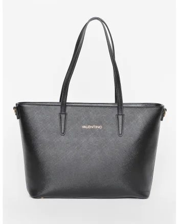 Geanta shopper din piele ecologica Zero, Negru