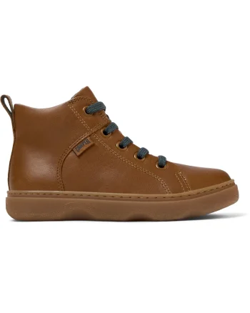 Pantofi sport inalti din piele Kiddo 8519, Maro scortisoara