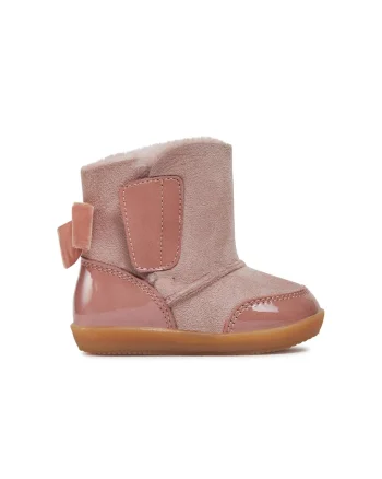 Ghete fete  Piele naturala/Piele intoarsa, Roz