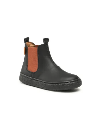 Ghete baieti  Piele naturala, 303279165, Negru