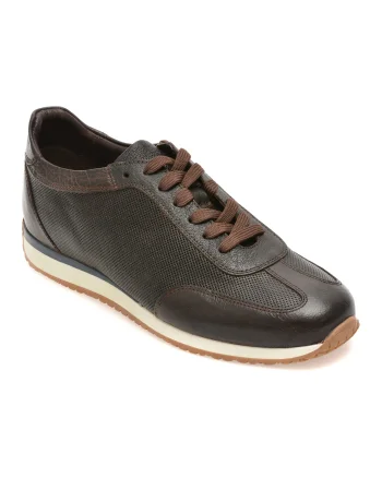 Pantofi sport RELAX maro, 9111, din piele naturala