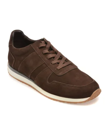 Pantofi sport RELAX maro, 635, din piele intoarsa