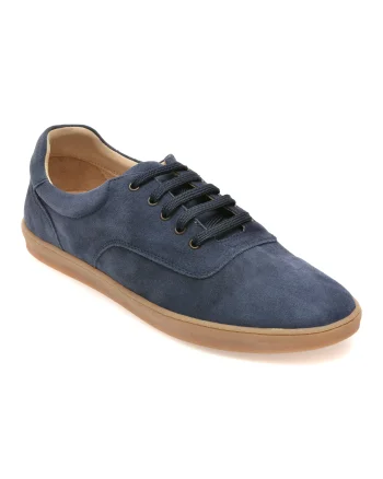 Pantofi sport RELAX bleumarin, 8135, din piele intoarsa