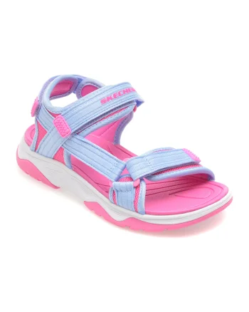 Sandale SKECHERS mov, TREAD SEEKER, din material textil