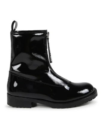 Ghete de piele lacuita, Negru