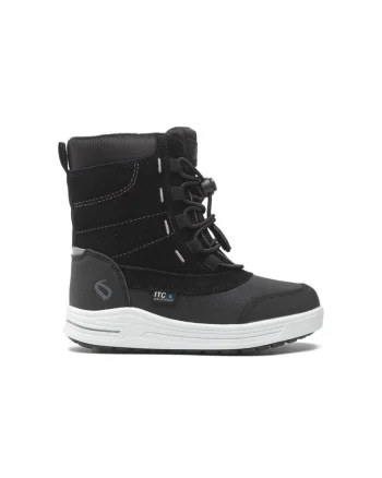 Cizme copii,  24964, Piele naturala, Negru