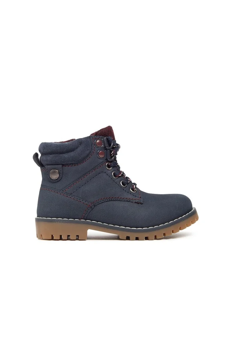 Ghete copii,  63488, Piele naturala, Bleumarin