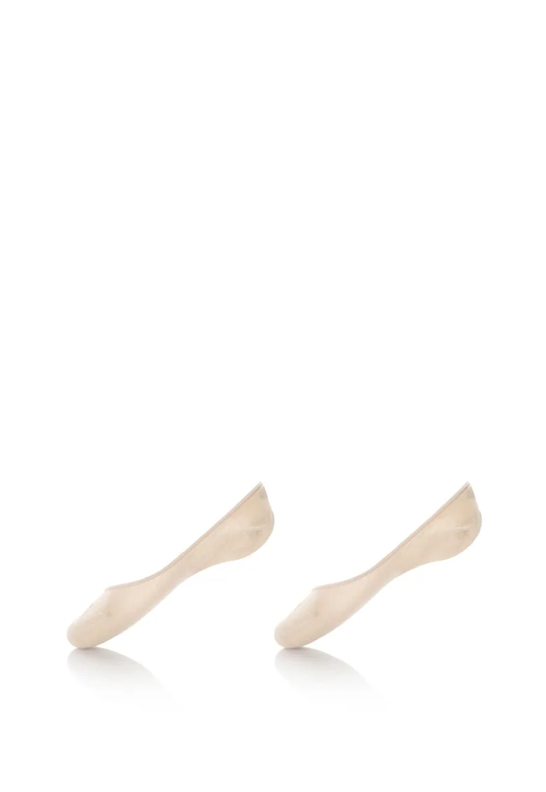 Set de sosete foarte scurte - 2 perechi 343025001, Bej