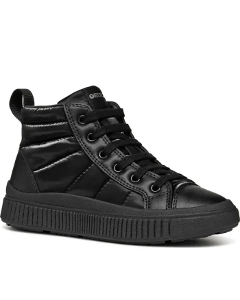 Ghete fete J46M3C 0LVBC C9999,  Sintetic, Negru
