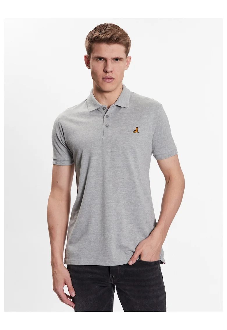 Tricou polo barbati,  Bumbac, 301690306, Gri