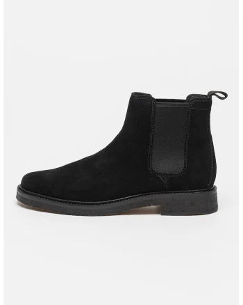 Ghete Chelsea de piele Clarkdale Easy, Negru