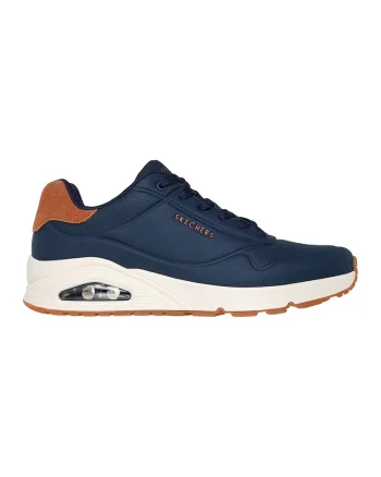Pantofi sport cu insertii de piele intoarsa Uno-Suited On Air, Bleumarin
